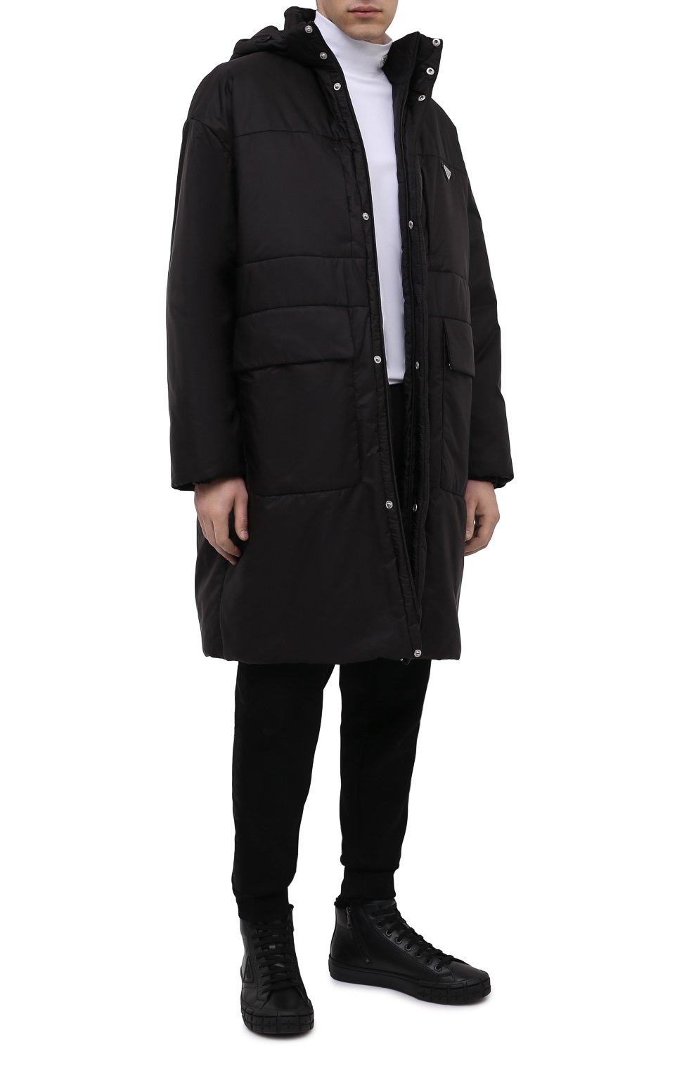 Кожаные кеды wheel cassetta PRADA, арт. 2TG171-3LEN-F0002-A000, фото 2