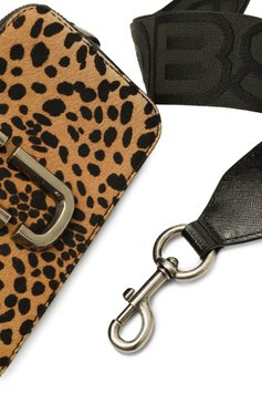 Женская сумка the snapshot MARC JACOBS (THE) леопардового цвета, арт. 2R4HCR028H02 | Фото 3 (Материал: Натуральная кожа; Размер: mini; Ремень/цепочка: На ремешке)