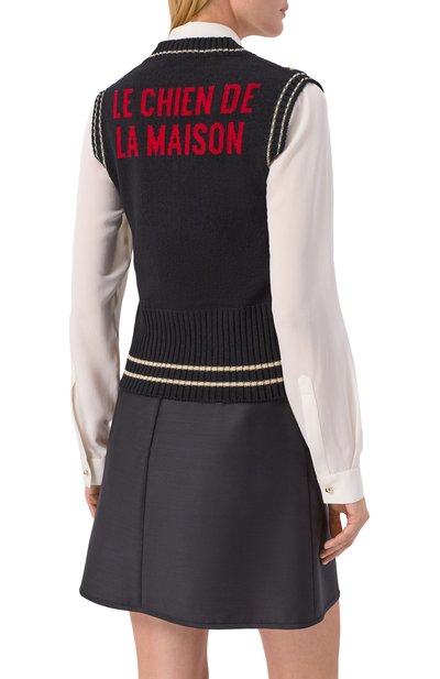 Шерстяной жилет VALENTINO, арт. 7B3K400P9K3, фото 4