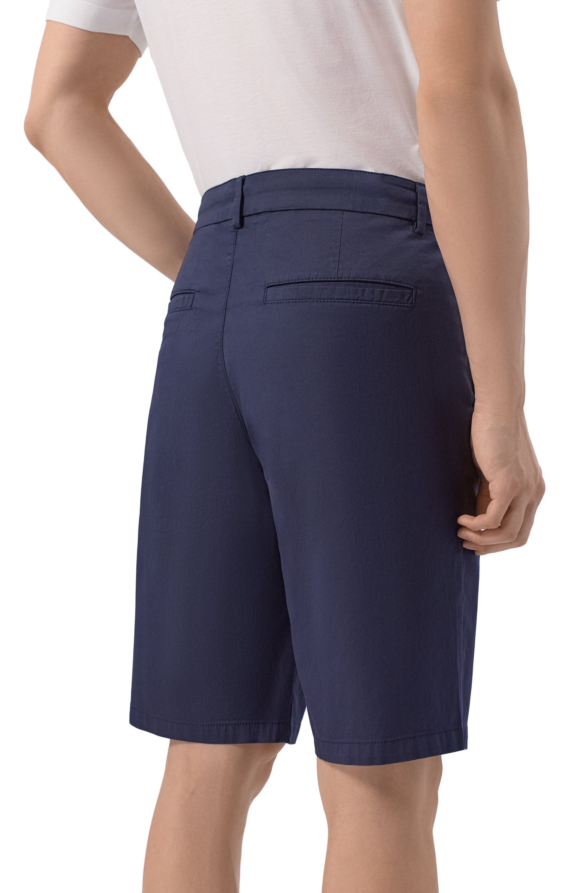 Хлопковые шорты BOGNER темно-синего цвета по цене 21800 руб., арт. 18158964, фото 4 Хлопковые шорты BOGNER, арт. 18158964, фото 4