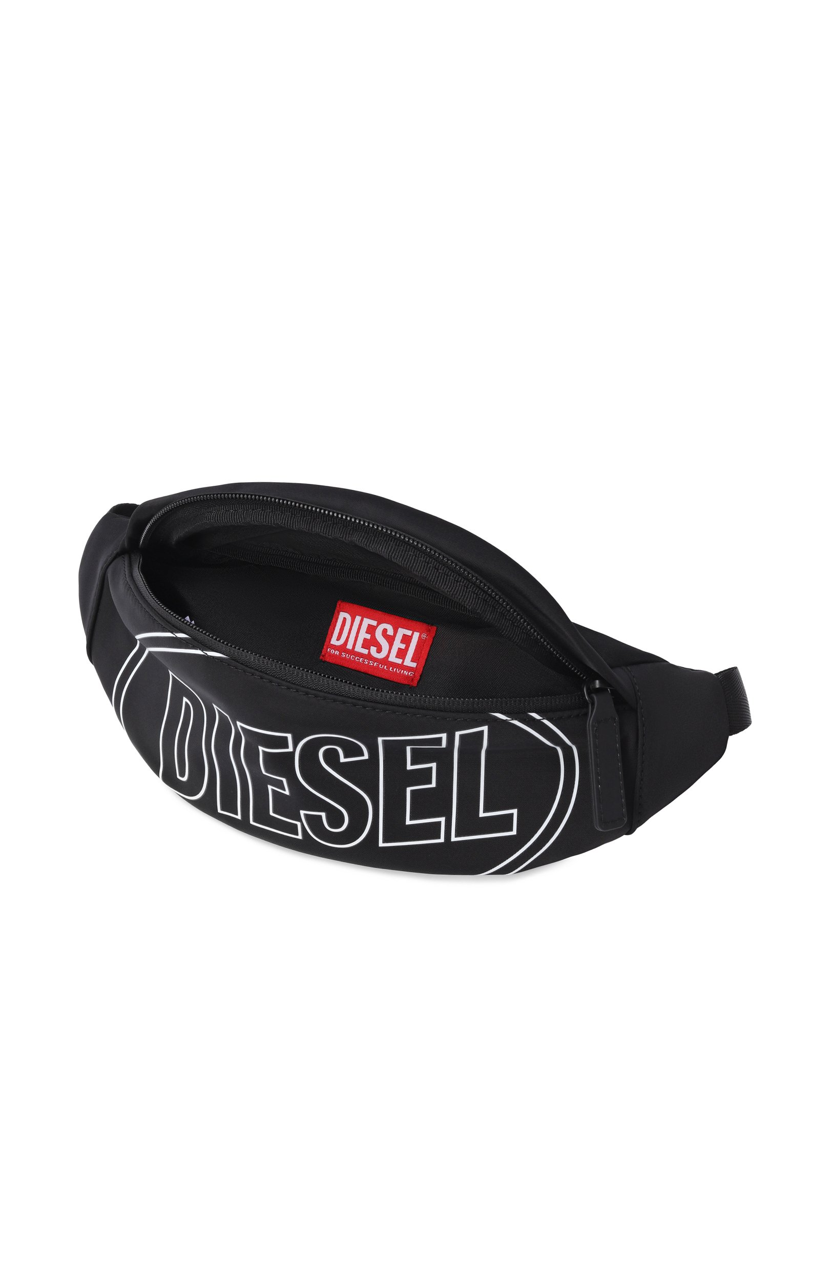 Поясная сумка warmy DIESEL черного цвета по цене 9680 руб., арт. J03137/KXBEW, фото 3 Поясная сумка warmy DIESEL, арт. J03137/KXBEW, фото 3