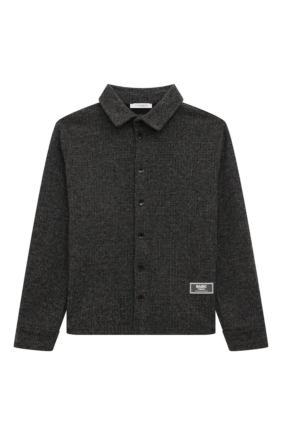 Куртка-рубашка PAOLO PECORA MILANO темно-серого цвета по цене 17500 руб., арт. PP3838/6-12, фото 1 Куртка-рубашка PAOLO PECORA MILANO, арт. PP3838/6-12, фото 1