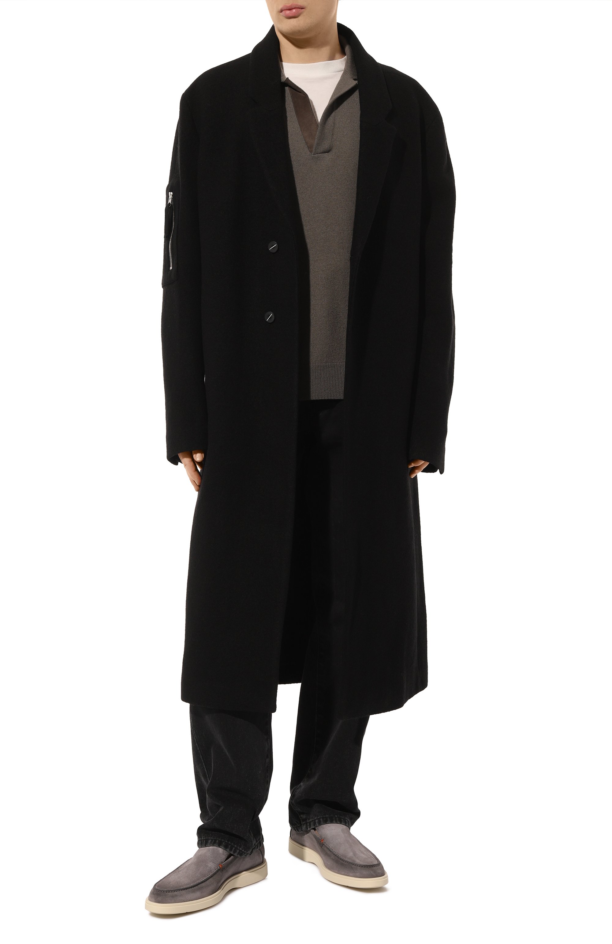 Замшевые лоферы detroit SANTONI, арт. MGDG17824TICBSH6, фото 2