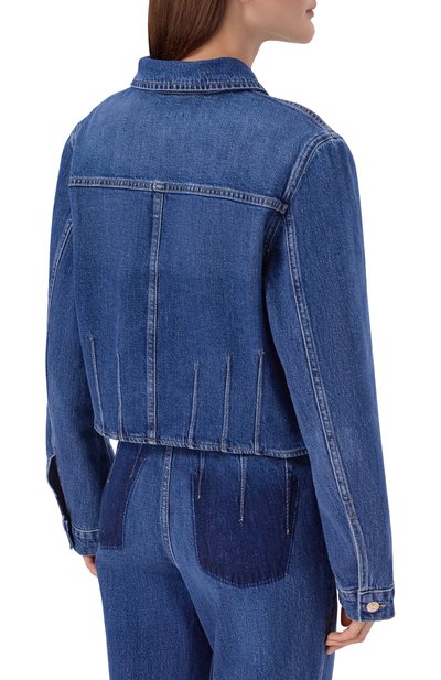 Джинсовая куртка 7 FOR ALL MANKIND синего цвета по цене 38100 руб., арт. 7UCY0C10-3NL, фото 4 Джинсовая куртка 7 FOR ALL MANKIND, арт. 7UCY0C10-3NL, фото 4