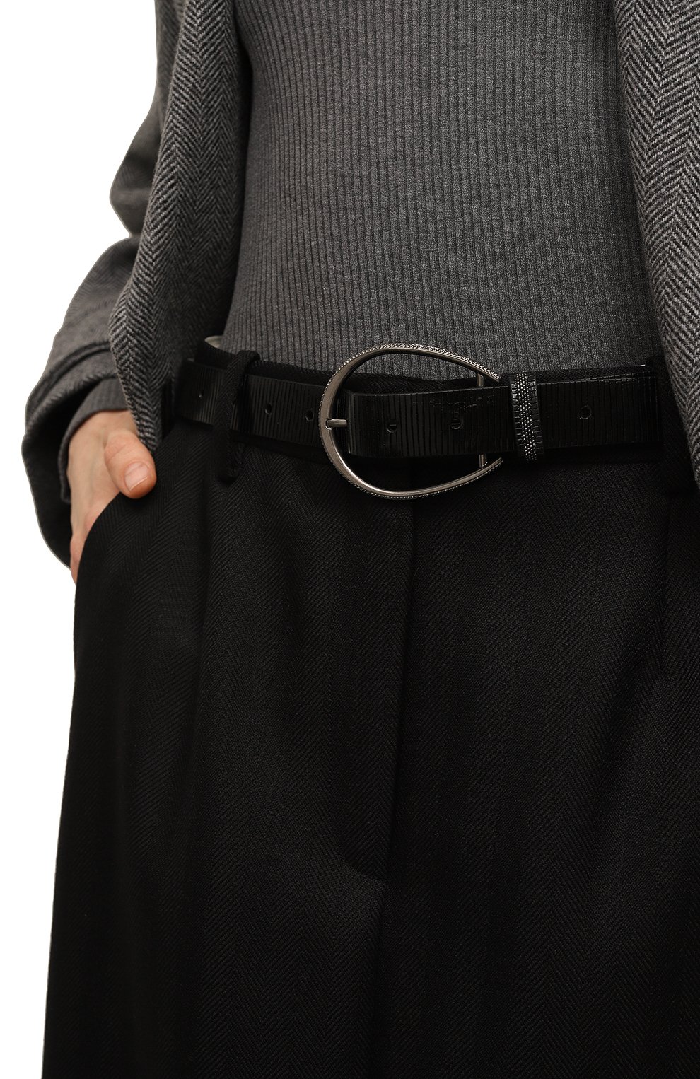 Кожаный ремень BRUNELLO CUCINELLI, арт. M0GUAC242, фото 2