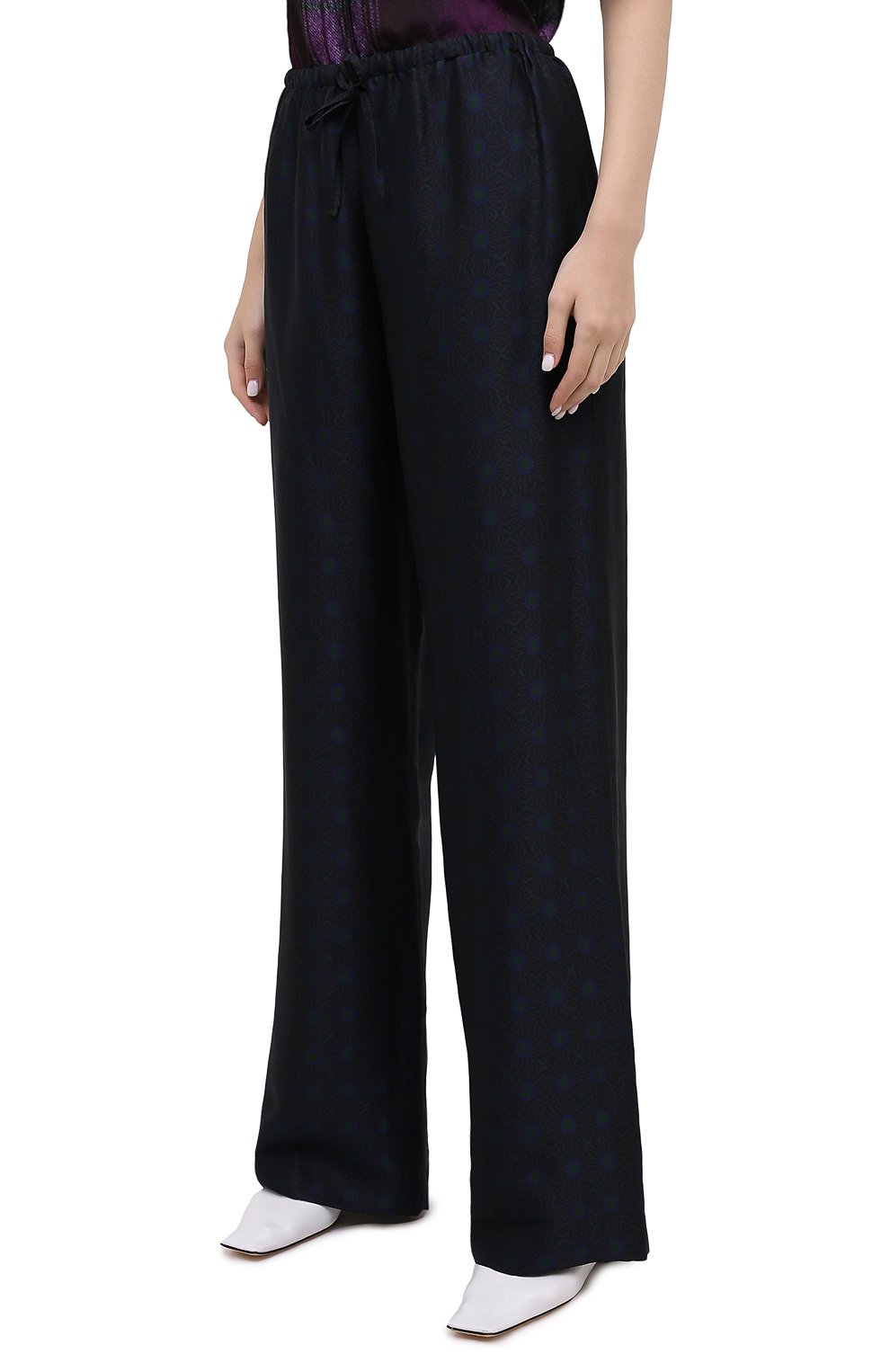 Брюки из вискозы и шелка DRIES VAN NOTEN, арт. 202-10985-1331, фото 4