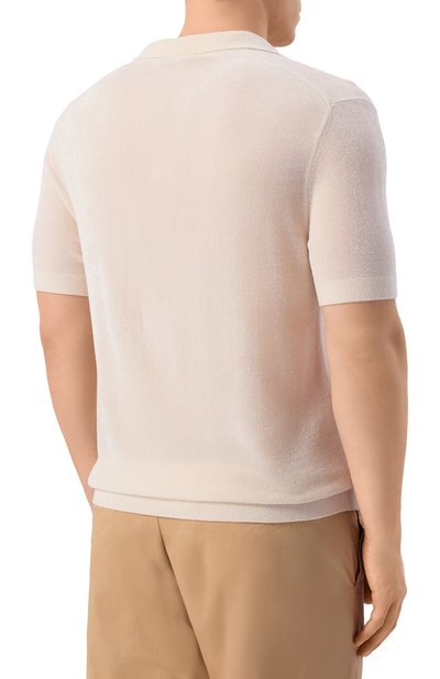 Поло BOGNER кремового цвета по цене 23600 руб., арт. 88401310, фото 4 Поло BOGNER, арт. 88401310, фото 4