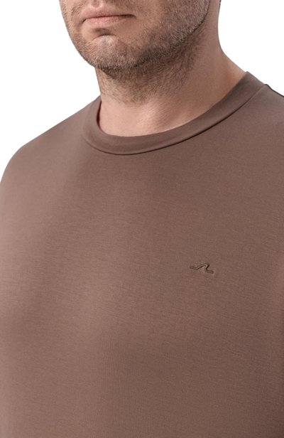Хлопковая футболка PAUL&SHARK коричневого цвета по цене 37900 руб., арт. 15311615/3XL, фото 5 Хлопковая футболка PAUL&SHARK, арт. 15311615/3XL, фото 5