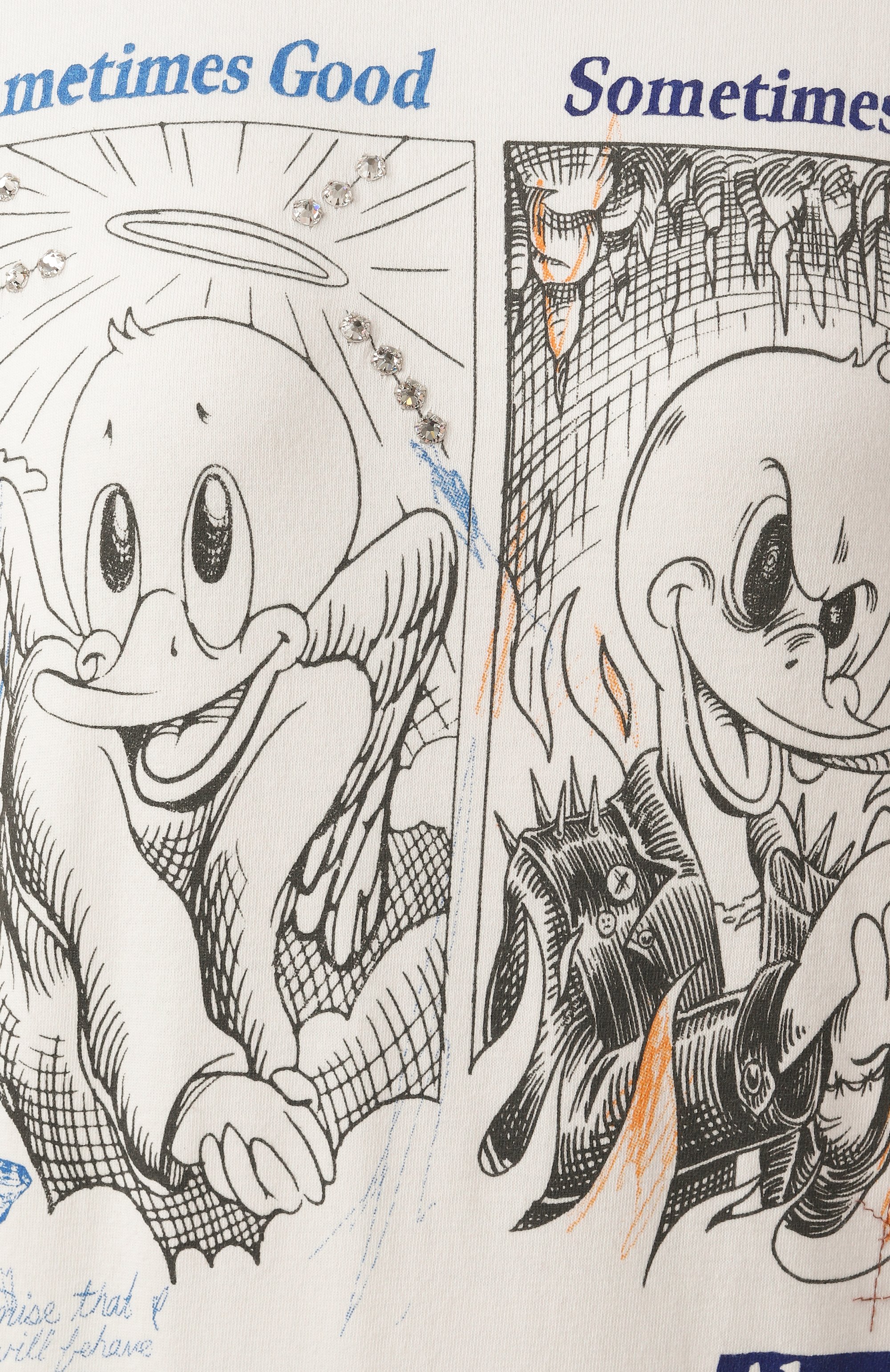 Хлопковая футболка DOMREBEL, арт. S0METIMES T-SHIRT SWAR0WSKI, фото 6