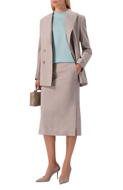 Хлопковая футболка MVST бирюзового цвета по цене 45500 руб., арт. M25.2MW.H401/GIZA87 48455 E/26, фото 2 Хлопковая футболка MVST, арт. M25.2MW.H401/GIZA87 48455 E/26, фото 2