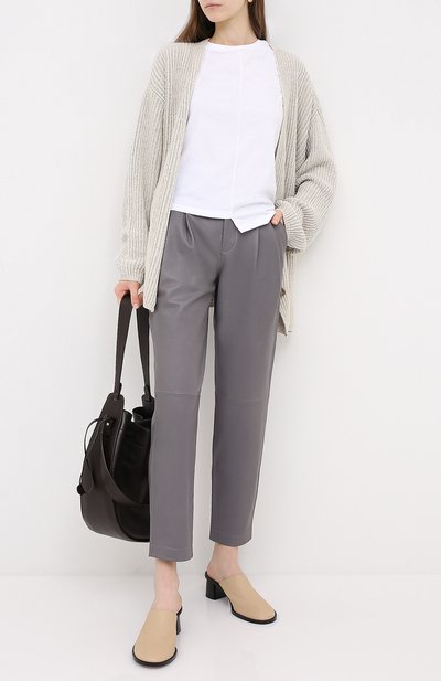 Кожаные брюки REDVALENTINO, арт. UR3NF00E/5BW, фото 2