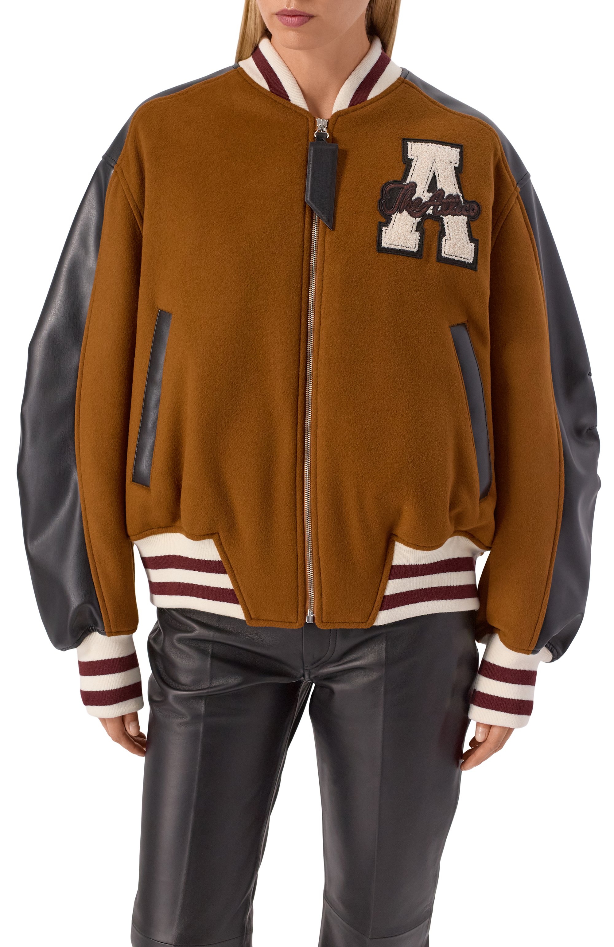 Шерстяной бомбер THE ATTICO, арт. 251WCB00092/WWV058AA, фото 3