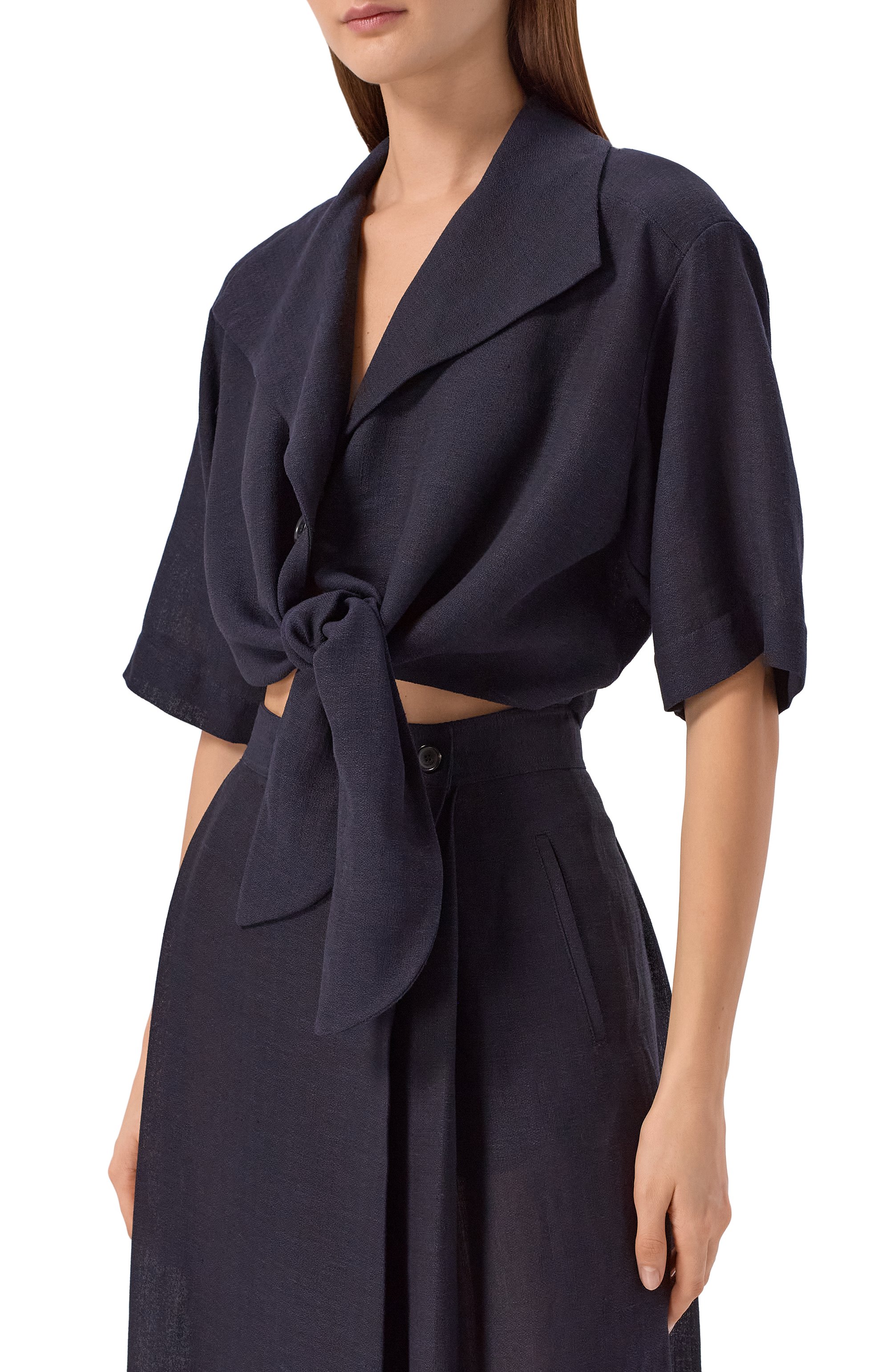 Льняная блузка LORO PIANA, арт. FAP7857, фото 3