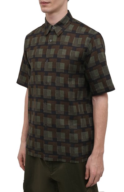 Льняная рубашка DRIES VAN NOTEN, арт. 211-20739-2080, фото 3