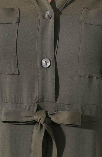 Платье из вискозы PIETRO BRUNELLI хаки цвета по цене 12550 руб., арт. AG0440/VI5004, фото 5 Платье из вискозы PIETRO BRUNELLI, арт. AG0440/VI5004, фото 5