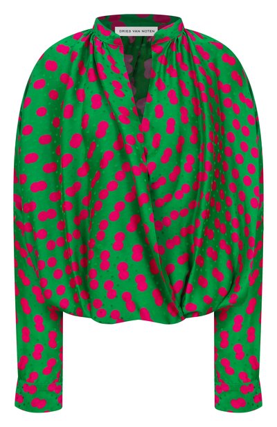 Женская блузка из вискозы и шелка DRIES VAN NOTEN, арт. 261-010744/3114