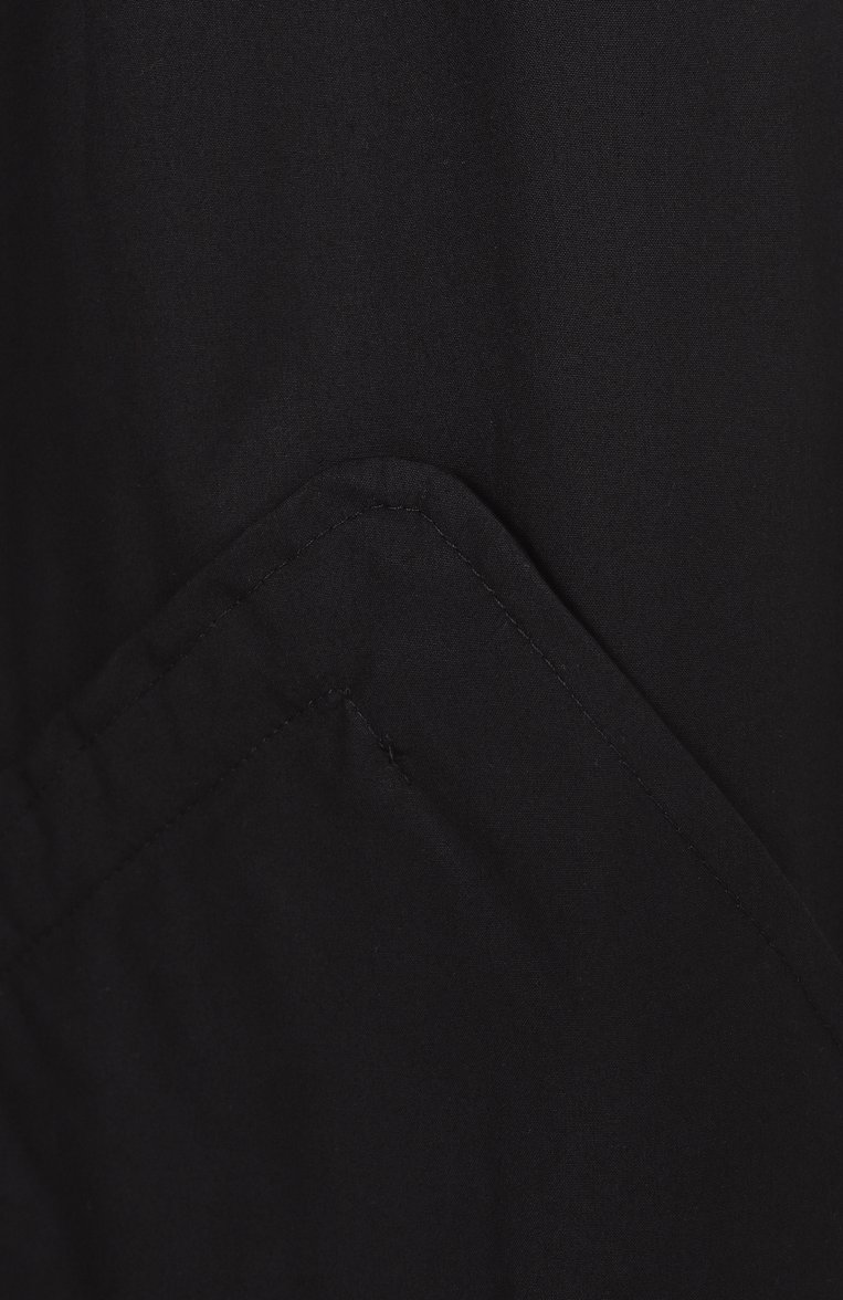 Женский хлопковый плащ JIL SANDER черного цвета, арт. J04AH0002-J45026 | Фото 7 (Длина (верхняя одежда): До колена; Материал внешний: Хлопок; Рукава: Длинные; Кросс-КТ: Куртка; Стили: Минимализм; Автоматизация состава: Проставлено; Автоматизация ТО: Проставлено)