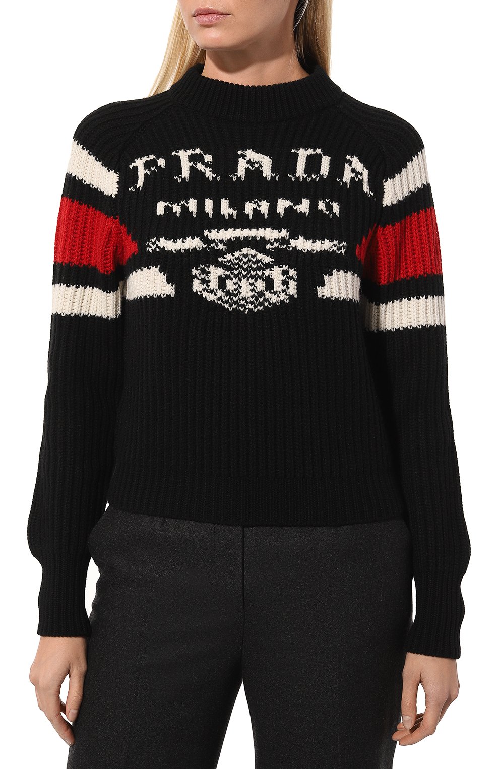 Кашемировый свитер PRADA, арт. P24O1U-10QD-F0002-212, фото 3