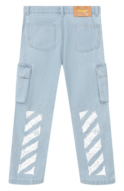 Джинсы OFF-WHITE голубого цвета по цене 33050 руб., арт. 0BYB002S26DEN001_001, фото 2 Джинсы OFF-WHITE, арт. 0BYB002S26DEN001_001, фото 2