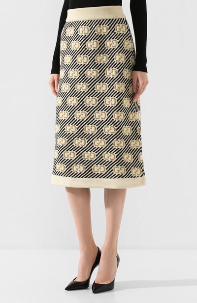 Шерстяная юбка GUCCI, арт. 574224/XKASE, фото 3