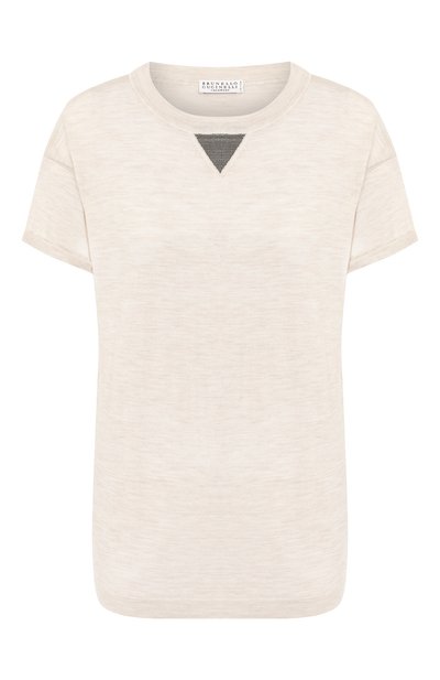 Женский топ из смеси шерсти и кашемира BRUNELLO CUCINELLI, арт. M14814520