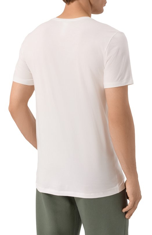 Хлопковая футболка Hanro 073088 Белый  073088 Фото 4