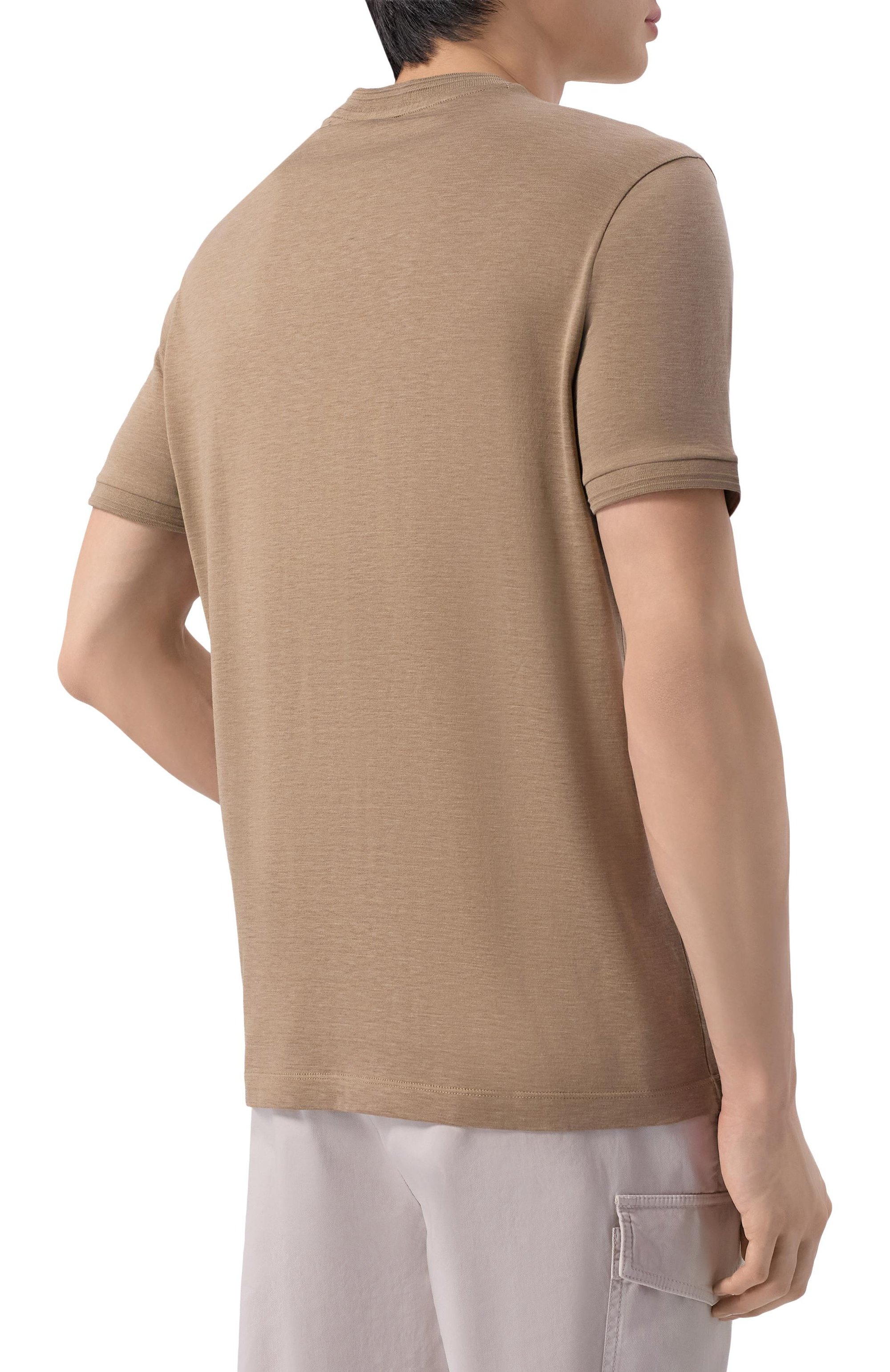 Футболка из шелка и хлопка PAUL&SHARK, арт. 25411008_001, фото 4