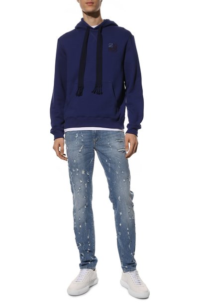 Джинсы slim DOLCE & GABBANA синего цвета по цене 98550 руб., арт. GY07CD/G8EU3, фото 2 Джинсы slim DOLCE & GABBANA, арт. GY07CD/G8EU3, фото 2