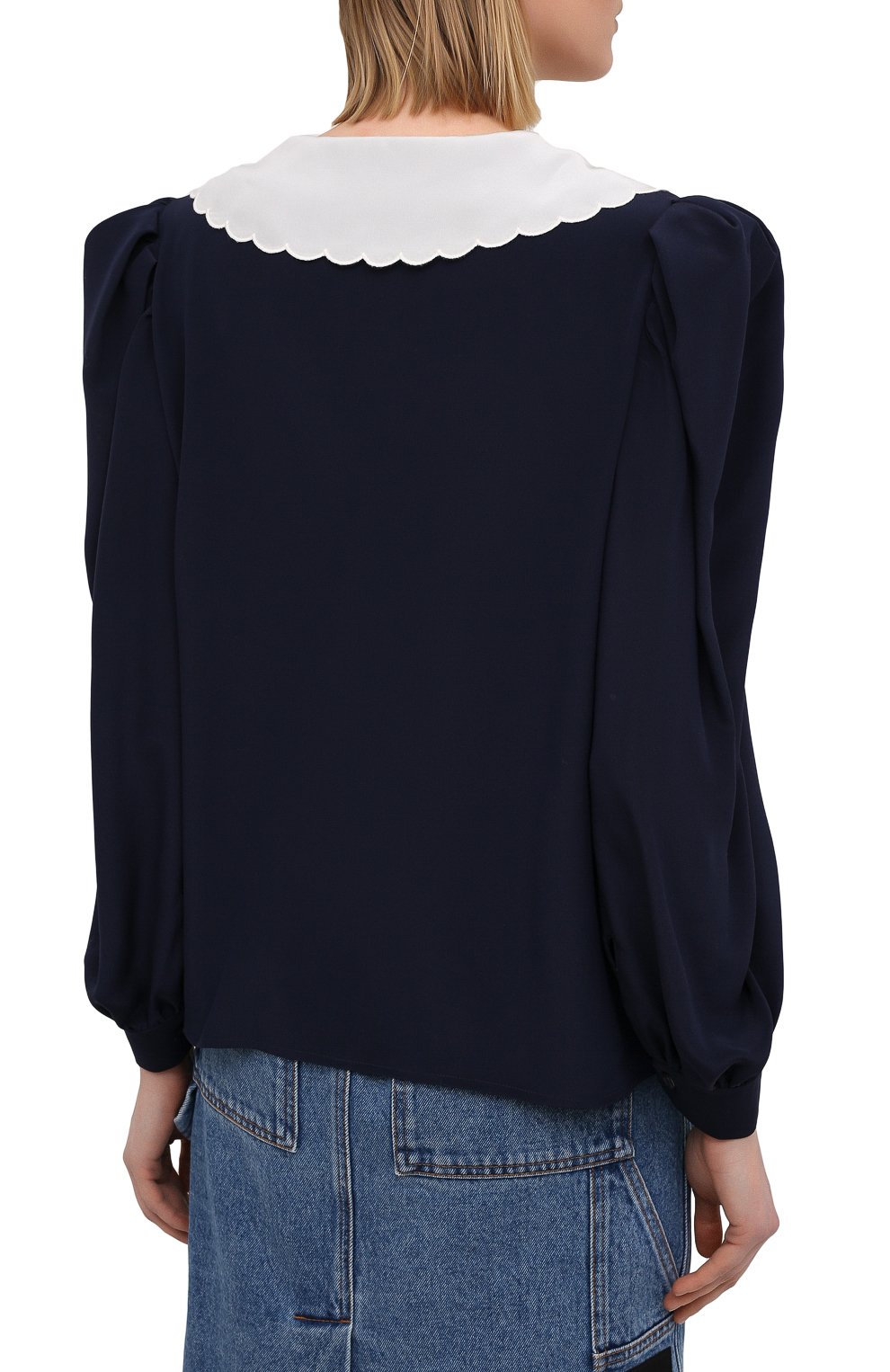 Шелковая блузка MIU MIU, арт. MK1536-1YS3-F0124, фото 4