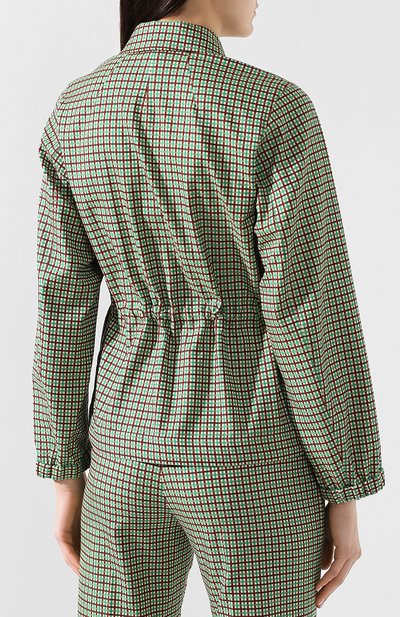 Жакет из вискозы и хлопка DRIES VAN NOTEN зеленого цвета по цене 52100 руб., арт. 191-30508-7034, фото 4 Жакет из вискозы и хлопка DRIES VAN NOTEN, арт. 191-30508-7034, фото 4
