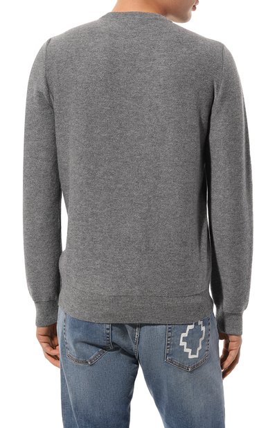 Джемпер из шерсти и кашемира ZILLI серого цвета по цене 99500 руб., арт. KRN001M0220VZF000, фото 4 Джемпер из шерсти и кашемира ZILLI, арт. KRN001M0220VZF000, фото 4