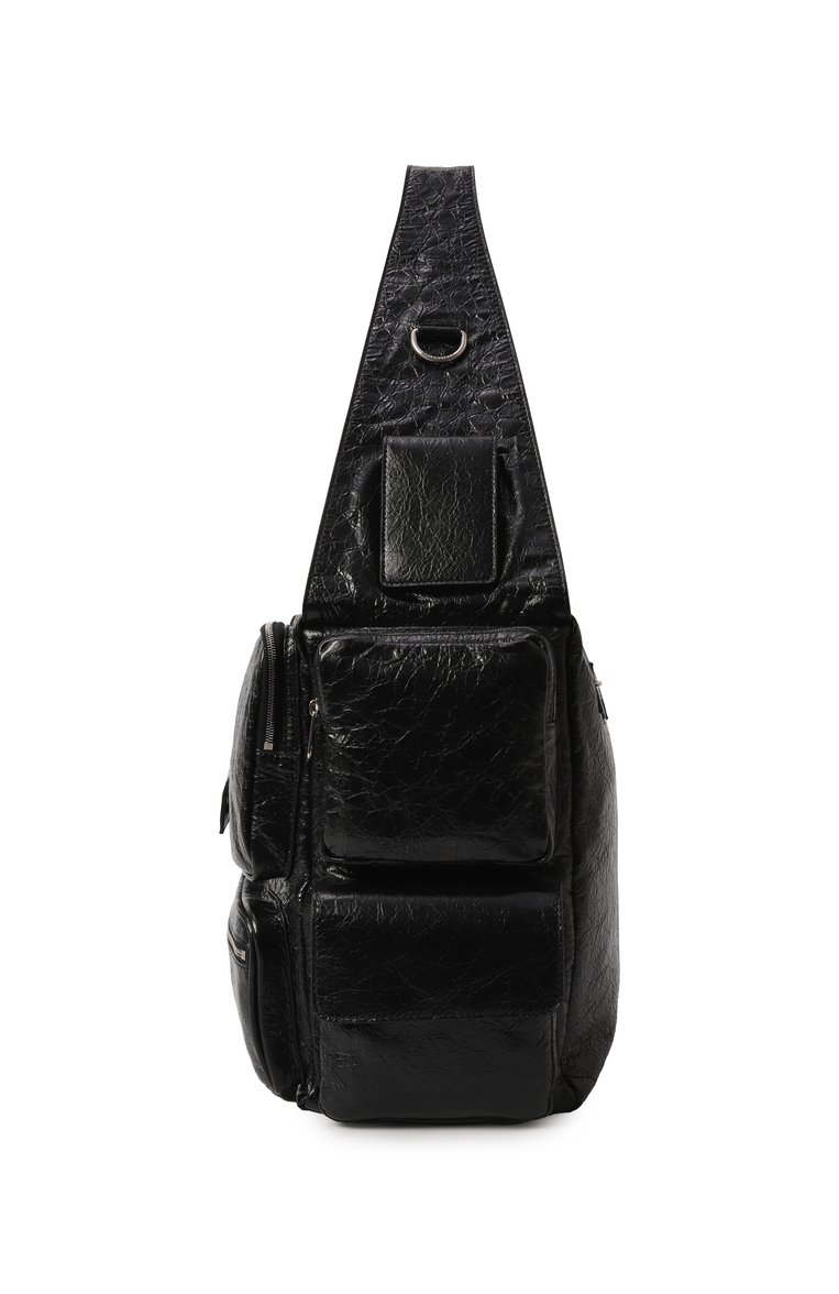 Мужская сумка superbusy large BALENCIAGA черного цвета, арт. 702168/210C8 | Фото 5 (Размер: large; Материал: Натуральная кожа)