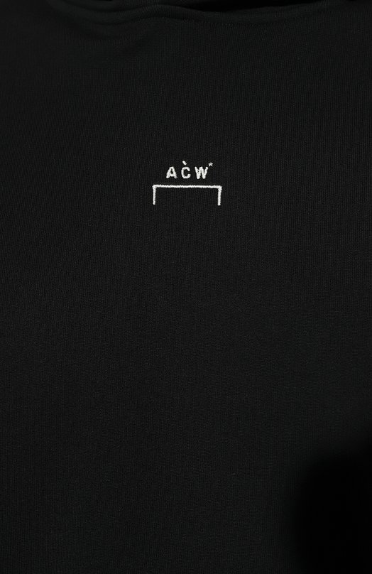 Хлопковое худи A-COLD-WALL Чёрный, фото 5