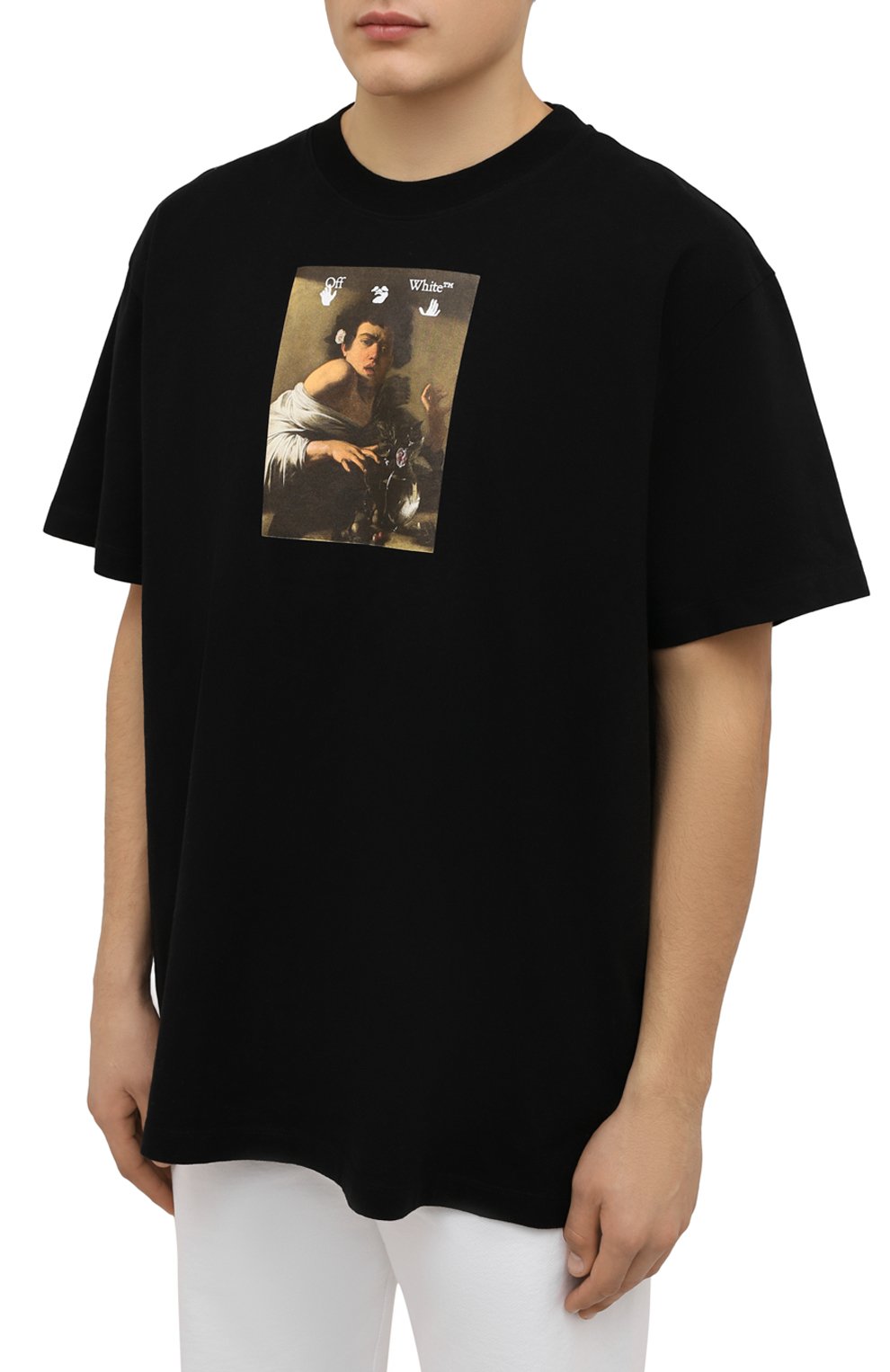 Хлопковая футболка OFF-WHITE, арт. 0MAA038F21JER005, фото 3