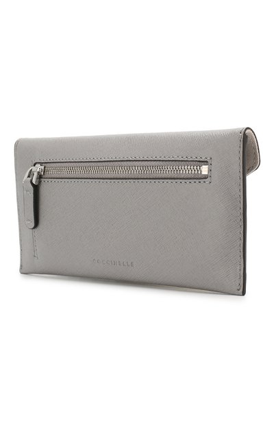 Кожаный кошелек COCCINELLE серого цвета по цене 7440 руб., арт. E5 EV1 19 B9 05, фото 2 Кожаный кошелек COCCINELLE, арт. E5 EV1 19 B9 05, фото 2