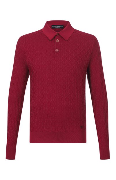Мужская шелковое поло DOLCE & GABBANA, арт. GXZ25Z/JBS0E