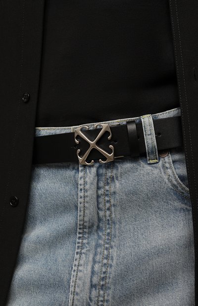 Кожаный ремень OFF-WHITE, арт. 0MRB114F23LEA001, фото 2