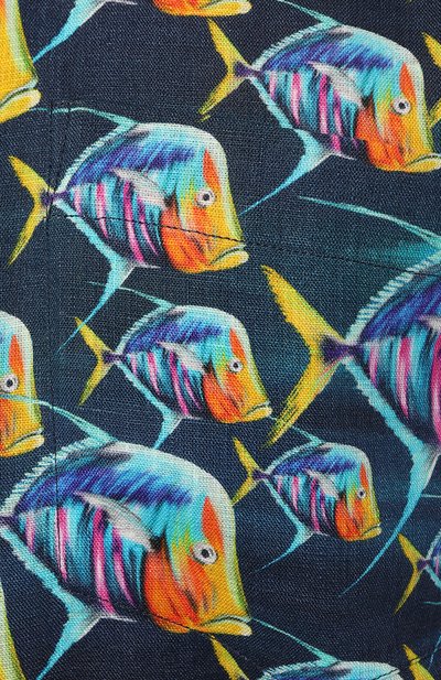 Льняная рубашка VILEBREQUIN темно-синего цвета по цене 34250 руб., арт. HARU3U17/390, фото 5 Льняная рубашка VILEBREQUIN, арт. HARU3U17/390, фото 5