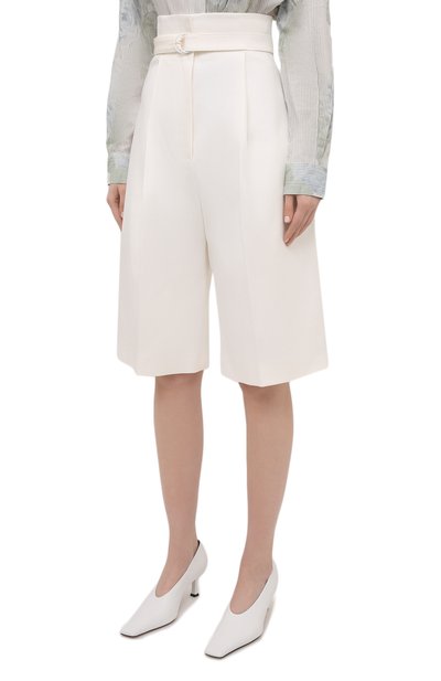 Хлопковые шорты PHILOSOPHY DI LORENZO SERAFINI белого цвета по цене 39200 руб., арт. A0318/722, фото 3 Хлопковые шорты PHILOSOPHY DI LORENZO SERAFINI, арт. A0318/722, фото 3