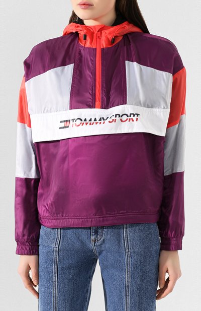 Анорак TOMMY SPORT фиолетового цвета по цене 15990 руб., арт. S10S100416, фото 3 Анорак TOMMY SPORT, арт. S10S100416, фото 3