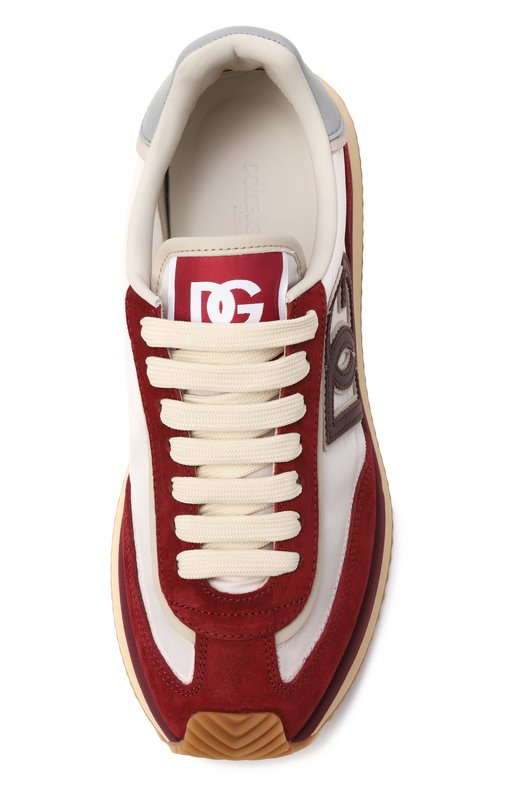 Комбинированные кроссовки DG Cushion Dolce & Gabbana CK2288/AI920 Бордовый  CK2288/AI920 Фото 6