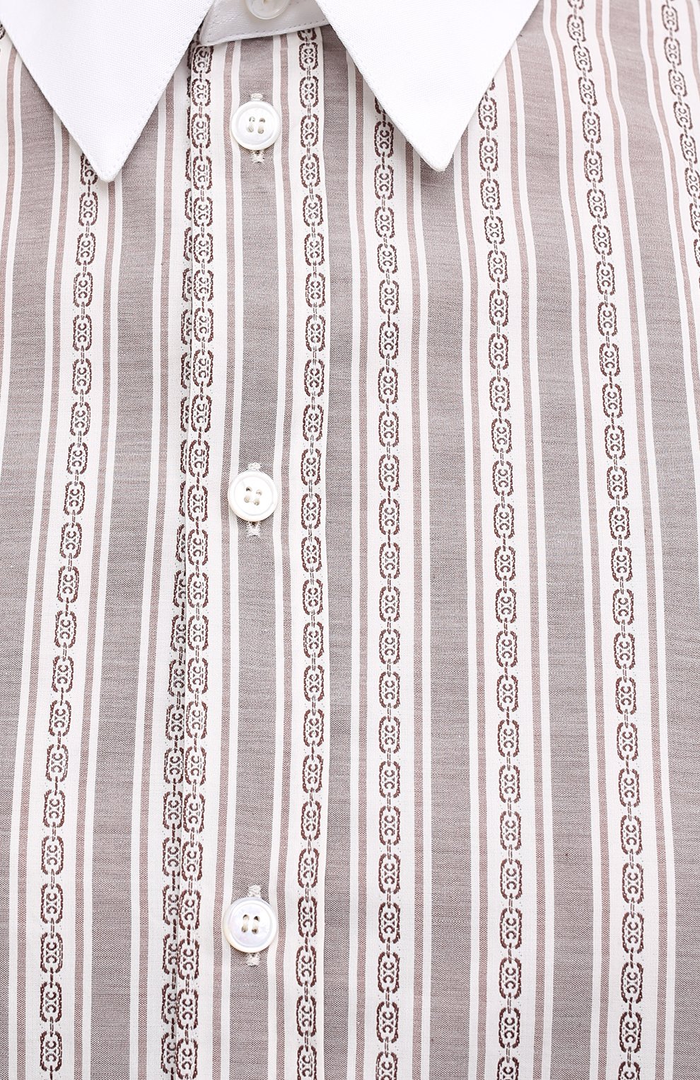 Хлопковая рубашка CELINE разноцветного цвета по цене 85850 руб., арт. 2C259065J, фото 5 Хлопковая рубашка CELINE, арт. 2C259065J, фото 5