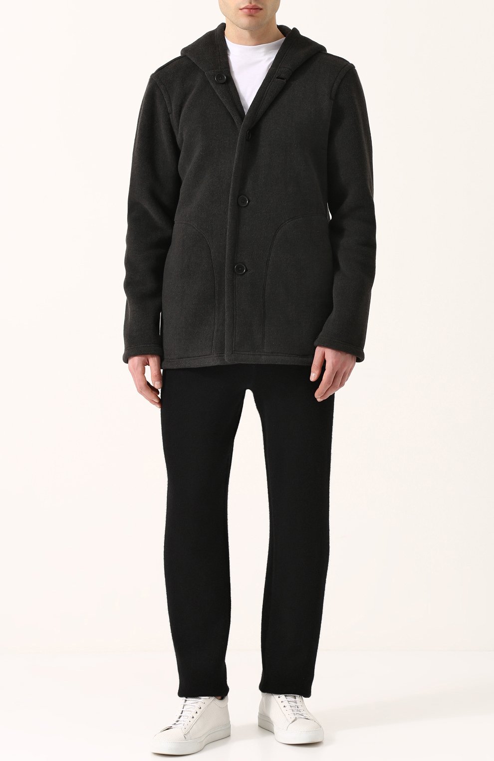 Кашемировые брюки прямого кроя с поясом на кулиске JAMES PERSE, арт. M0M1163, фото 2