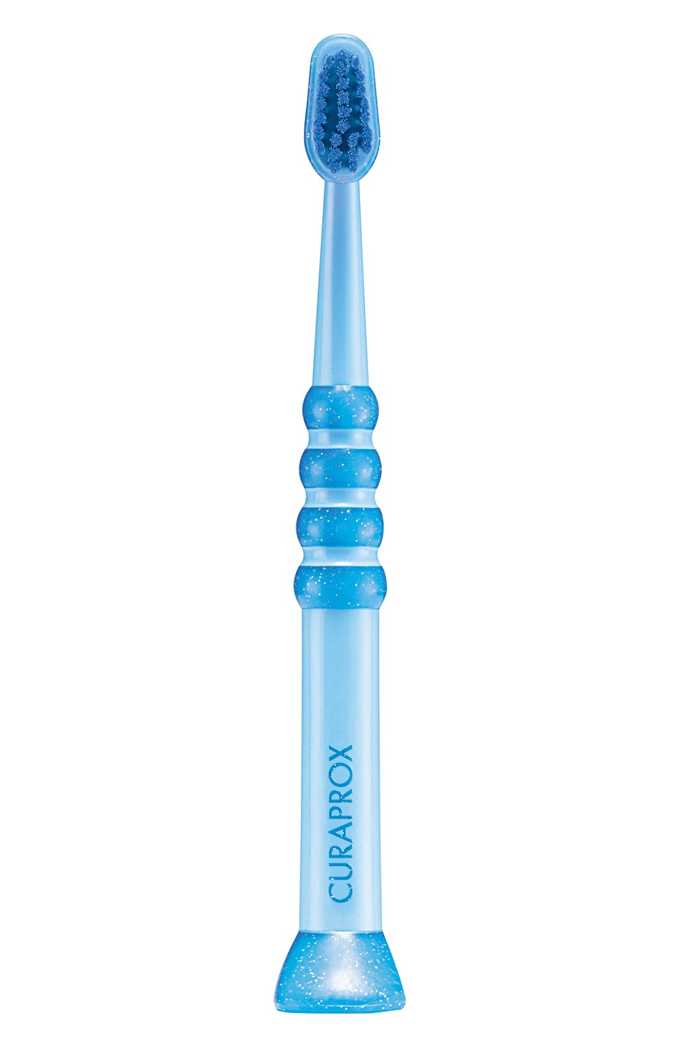 Голубая зубная щетка c гуммированной ручкой baby CURAPROX бесцветного цвета по цене 1390 руб., арт. 7640134161708, фото 1 Голубая зубная щетка c гуммированной ручкой baby CURAPROX, арт. 7640134161708, фото 1