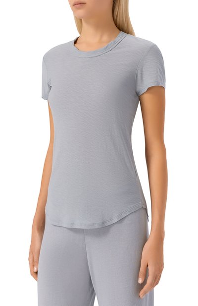 Хлопковая футболка JAMES PERSE голубого цвета по цене 19200 руб., арт. WUA3037, фото 3 Хлопковая футболка JAMES PERSE, арт. WUA3037, фото 3