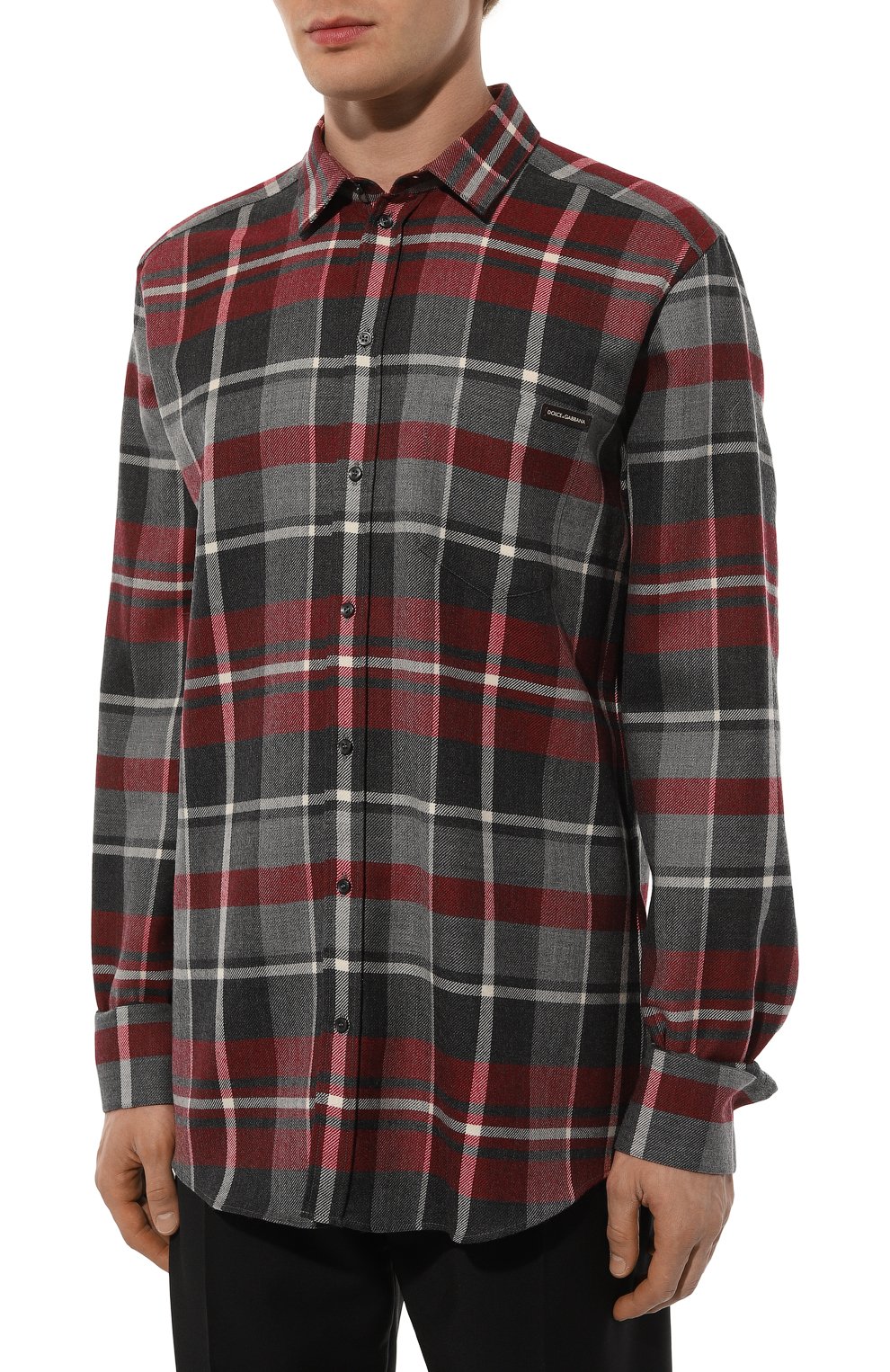 Шерстяная рубашка DOLCE & GABBANA, арт. G5JZ9T/FQ2G6, фото 3