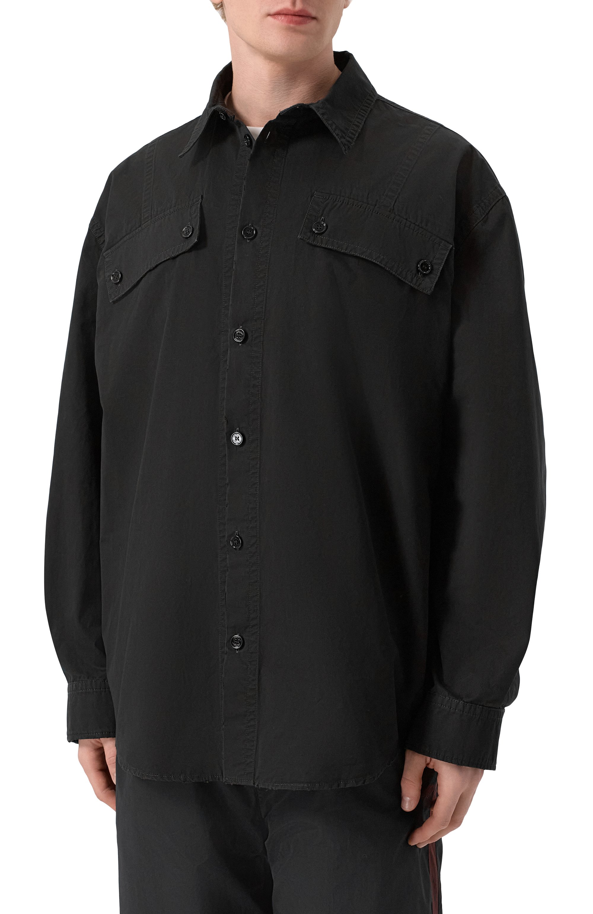 Хлопковая рубашка OFF-WHITE, арт. 0MGE04NF25FAB001, фото 3