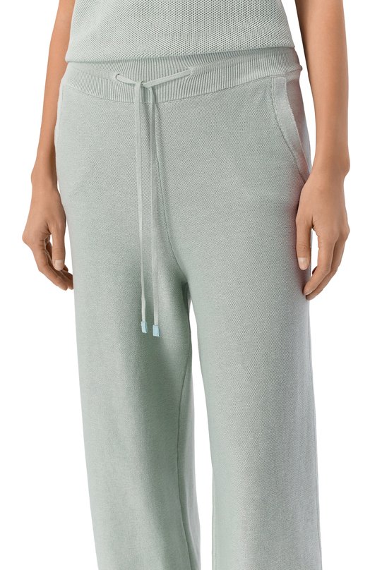 Брюки из шелка и хлопка MVST WS61-605MU Зелёный  WS61-605MU Фото 5