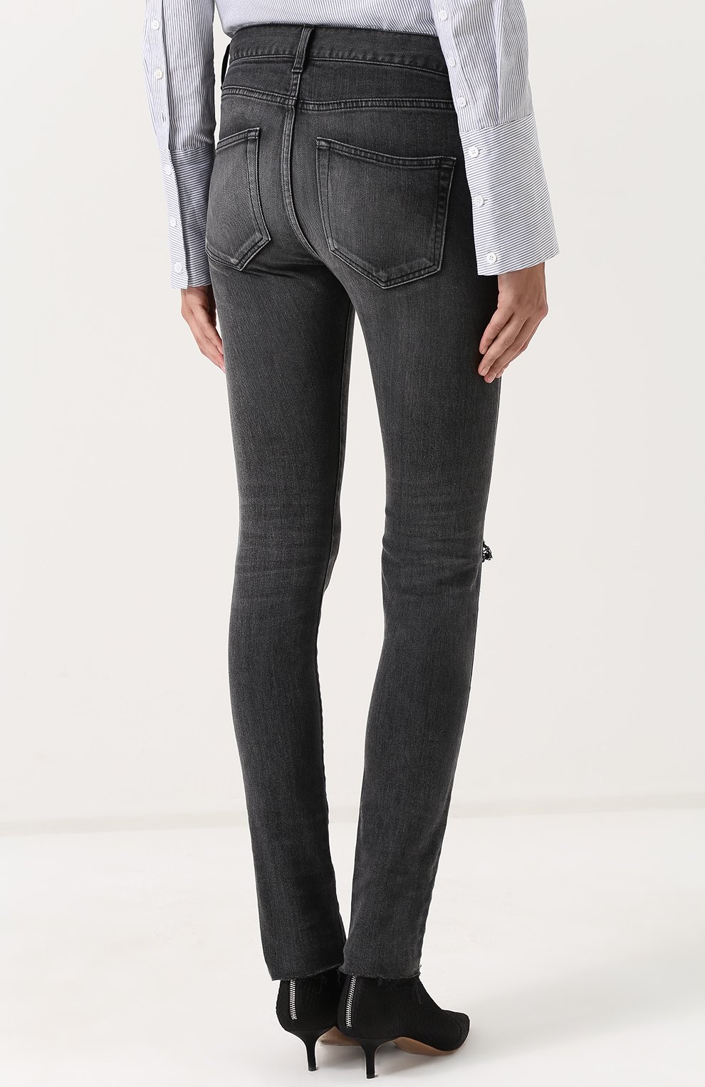 Джинсы-скинни с потертостями BALENCIAGA, арт. 493467/TXE12, фото 4