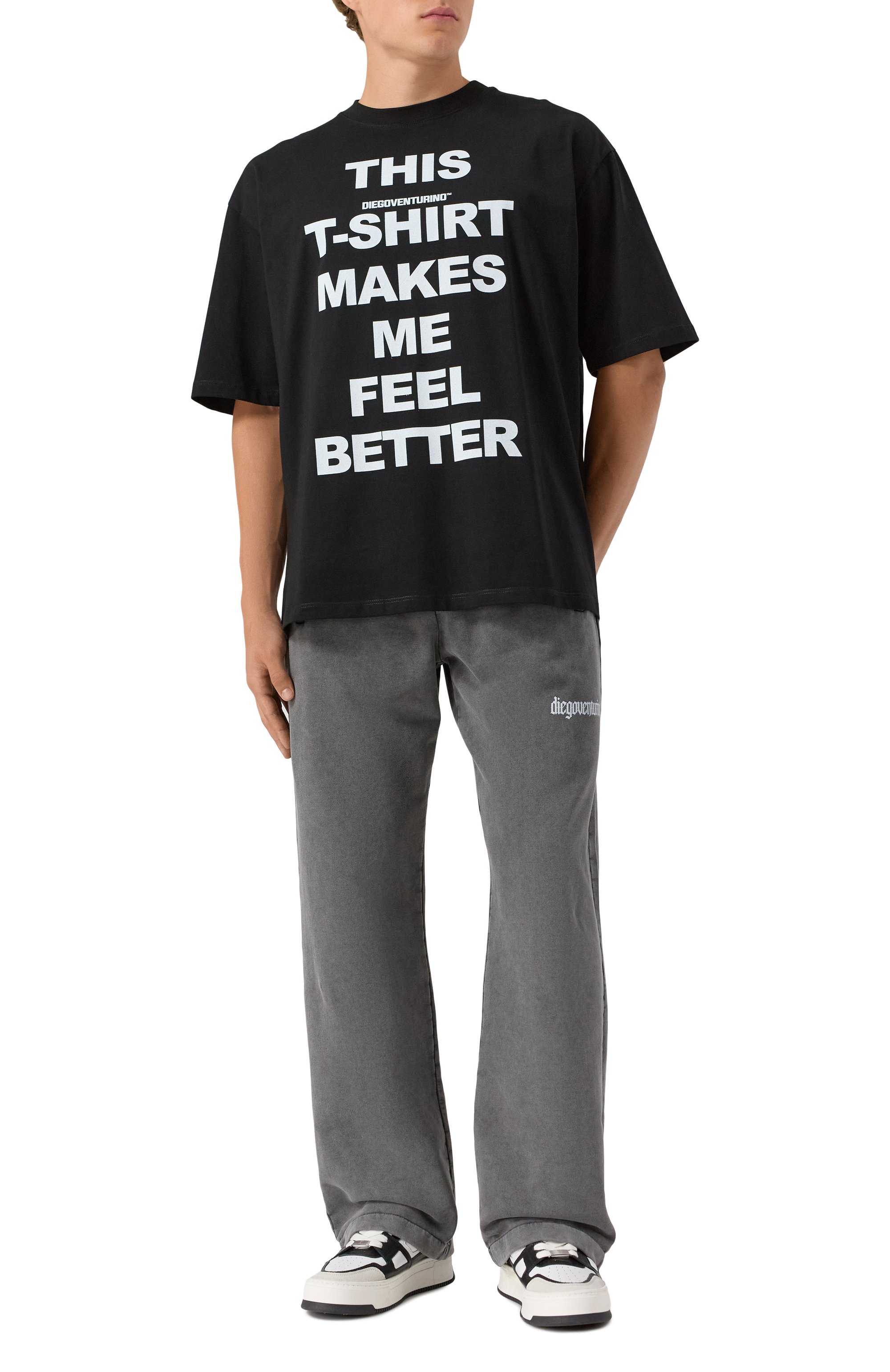 Хлопковая футболка DIEGO VENTURINO, арт. DVTS02MMFB, фото 2